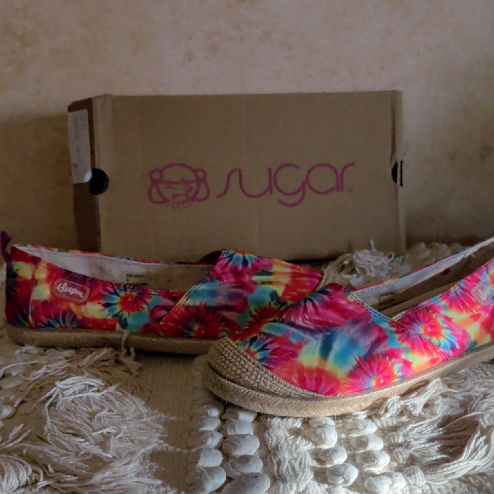 Sugar NIB Tie Dye Slip On 9